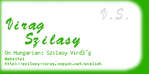 virag szilasy business card